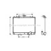 Радиатор охлаждения двигателя AVA QUALITY COOLING MTA2167
