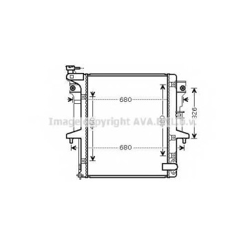 Радиатор охлаждения двигателя AVA QUALITY COOLING MTA2202