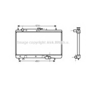Радиатор охлаждения двигателя AVA QUALITY COOLING MZ2071