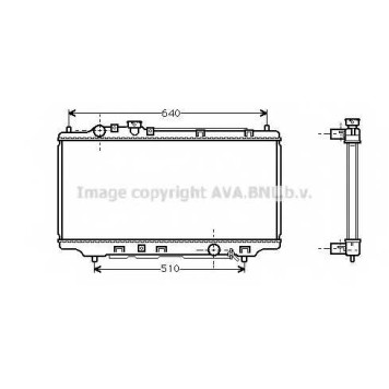 Радиатор охлаждения двигателя AVA QUALITY COOLING MZ2098