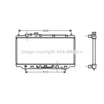 Радиатор охлаждения двигателя AVA QUALITY COOLING MZ2100