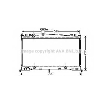 Радиатор охлаждения двигателя AVA QUALITY COOLING MZ2161