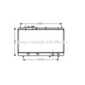Радиатор охлаждения двигателя AVA QUALITY COOLING MZ2173