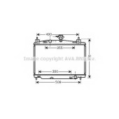Радиатор охлаждения двигателя AVA QUALITY COOLING MZ2213