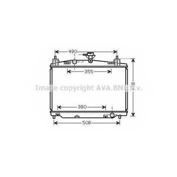 Радиатор охлаждения двигателя AVA QUALITY COOLING MZ2213