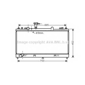 Радиатор охлаждения двигателя AVA QUALITY COOLING MZ2224