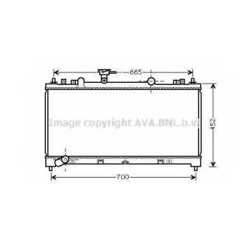 Радиатор охлаждения двигателя AVA QUALITY COOLING MZ2226