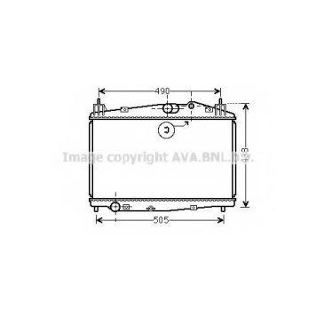 Радиатор охлаждения двигателя AVA QUALITY COOLING MZ2229