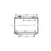 Радиатор охлаждения двигателя AVA QUALITY COOLING MZ2235
