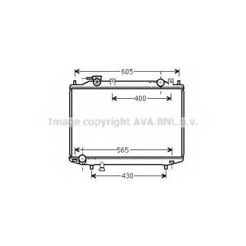 Радиатор охлаждения двигателя AVA QUALITY COOLING MZ2235