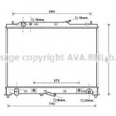 Радиатор охлаждения двигателя AVA QUALITY COOLING MZ2245