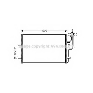 Конденсатор кондиционера AVA QUALITY COOLING MZ5186