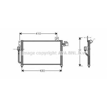 Конденсатор кондиционера AVA QUALITY COOLING MZ5195