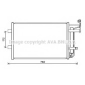 Конденсатор кондиционера AVA QUALITY COOLING MZ5252D