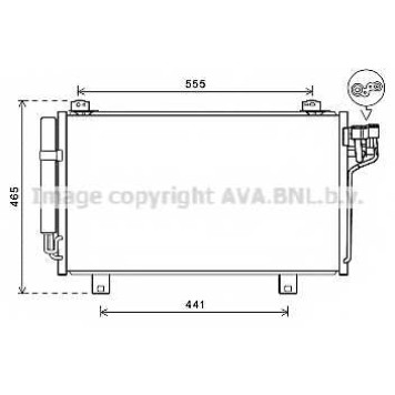 Конденсатор кондиционера AVA QUALITY COOLING MZ5261D