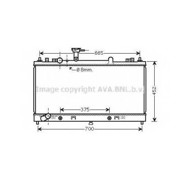 Радиатор охлаждения двигателя AVA QUALITY COOLING MZA2225