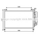 Конденсатор кондиционера AVA QUALITY COOLING MZA5236D