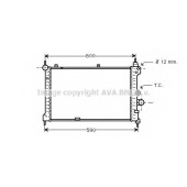 Радиатор охлаждения двигателя AVA QUALITY COOLING OL2127