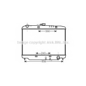 Радиатор охлаждения двигателя AVA QUALITY COOLING OL2179