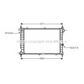 Радиатор охлаждения двигателя AVA QUALITY COOLING OL2207