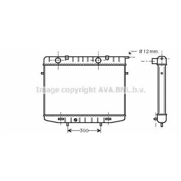 Радиатор охлаждения двигателя AVA QUALITY COOLING OL2213