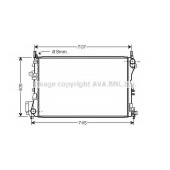 Радиатор охлаждения двигателя AVA QUALITY COOLING OL2339