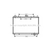 Радиатор охлаждения двигателя AVA QUALITY COOLING OL2456