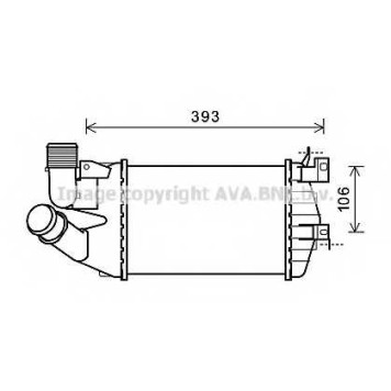 Интеркулер AVA QUALITY COOLING OL4584