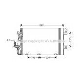 Конденсатор кондиционера AVA QUALITY COOLING OL5366D