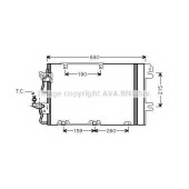 Конденсатор кондиционера AVA QUALITY COOLING OL5367D