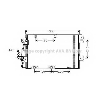 Конденсатор кондиционера AVA QUALITY COOLING OL5367D