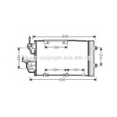 Конденсатор кондиционера AVA QUALITY COOLING OL5454D