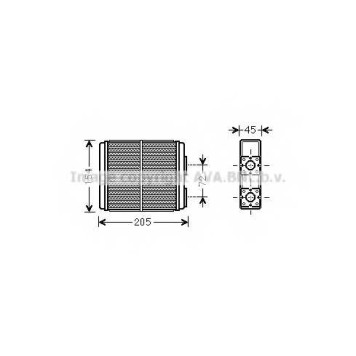 Радиатор отопления салона AVA QUALITY COOLING OL6403