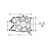 Вентилятор охлаждения двигателя AVA QUALITY COOLING OL7506