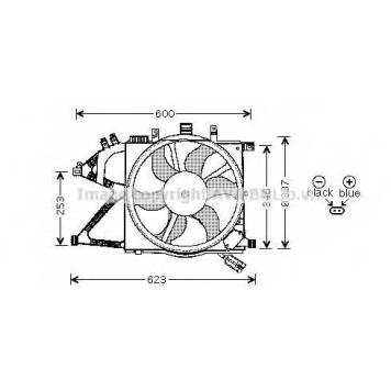Вентилятор охлаждения двигателя AVA QUALITY COOLING OL7506