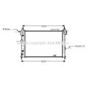 Радиатор охлаждения двигателя AVA QUALITY COOLING OLA2029