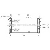 Радиатор охлаждения двигателя AVA QUALITY COOLING OLA2173