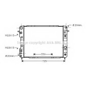 Радиатор охлаждения двигателя AVA QUALITY COOLING OLA2199