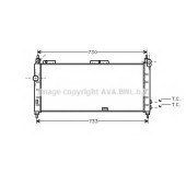 Радиатор охлаждения двигателя AVA QUALITY COOLING OLA2203