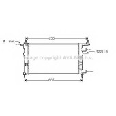 Радиатор охлаждения двигателя AVA QUALITY COOLING OLA2261