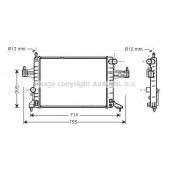 Радиатор охлаждения двигателя AVA QUALITY COOLING OLA2306