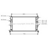 Радиатор охлаждения двигателя AVA QUALITY COOLING OLA2359