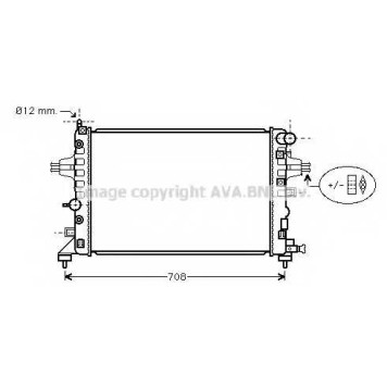 Радиатор охлаждения двигателя AVA QUALITY COOLING OLA2362