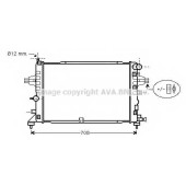 Радиатор охлаждения двигателя AVA QUALITY COOLING OLA2381