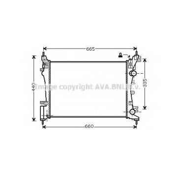 Радиатор охлаждения двигателя AVA QUALITY COOLING OLA2408