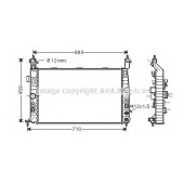 Радиатор охлаждения двигателя AVA QUALITY COOLING OLA2431