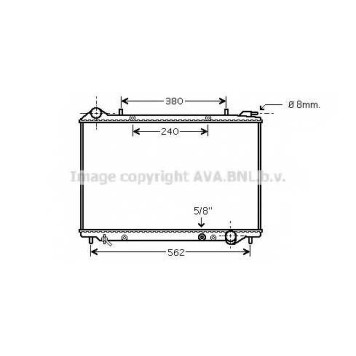 Радиатор охлаждения двигателя AVA QUALITY COOLING OLA2441
