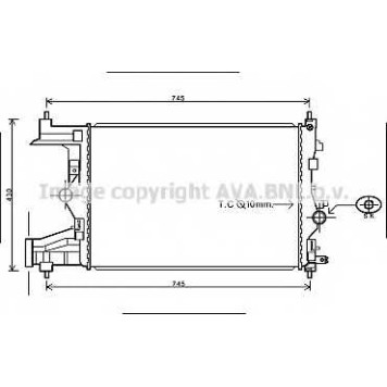 Радиатор охлаждения двигателя AVA QUALITY COOLING OLA2485