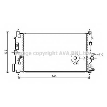 Радиатор охлаждения двигателя AVA QUALITY COOLING OLA2591