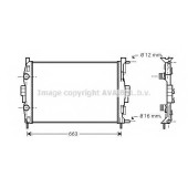 Радиатор охлаждения двигателя AVA QUALITY COOLING RT2307